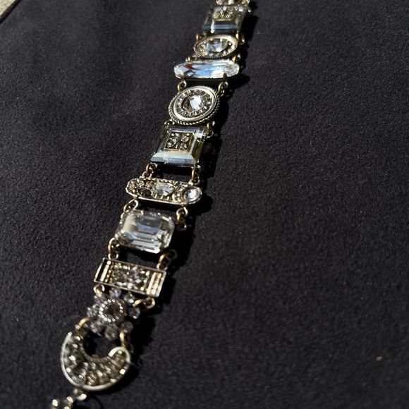 FIREFLY. VERY RARE exquisite Clear-Necklace, Bracelet & matching Earrings set. - Picture 5 of 15